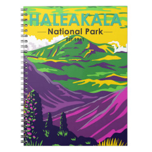 Carnet Haleakala National Park Hawaii Vintage
