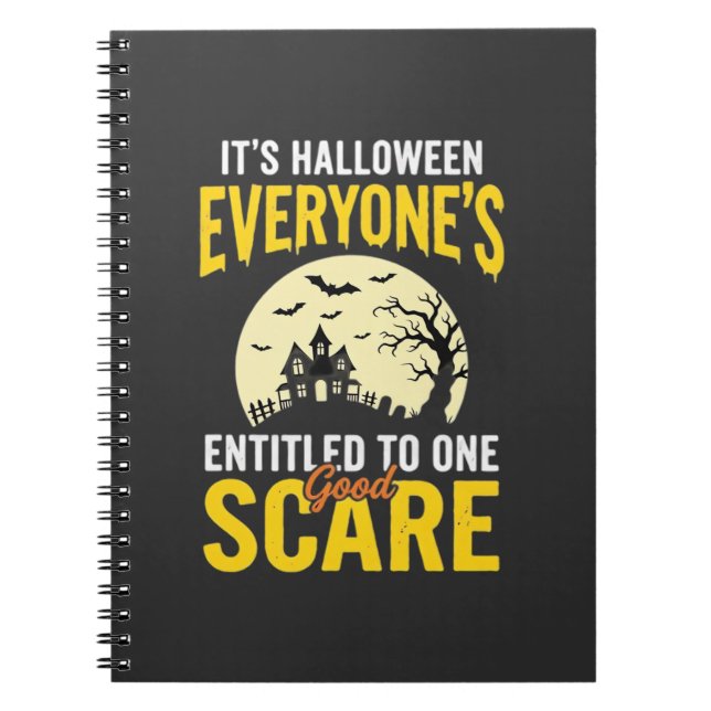 Carnet Halloween à tous droit à un design effrayant_1 (Devant)