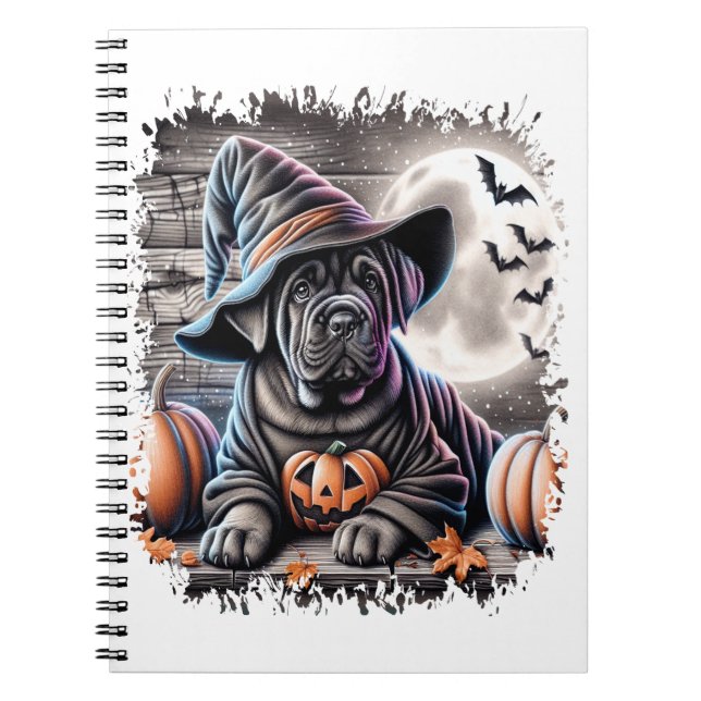 Carnet Halloween Canne Corso Dog (Devant)