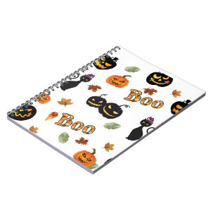 Carnet Halloween Cat Boo