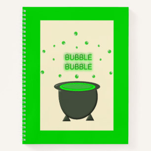 Carnet Halloween Cauldron et Bubbling Green Brew