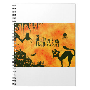 Carnet Halloween Chat Effrayant Surréaliste L'Atmosphère