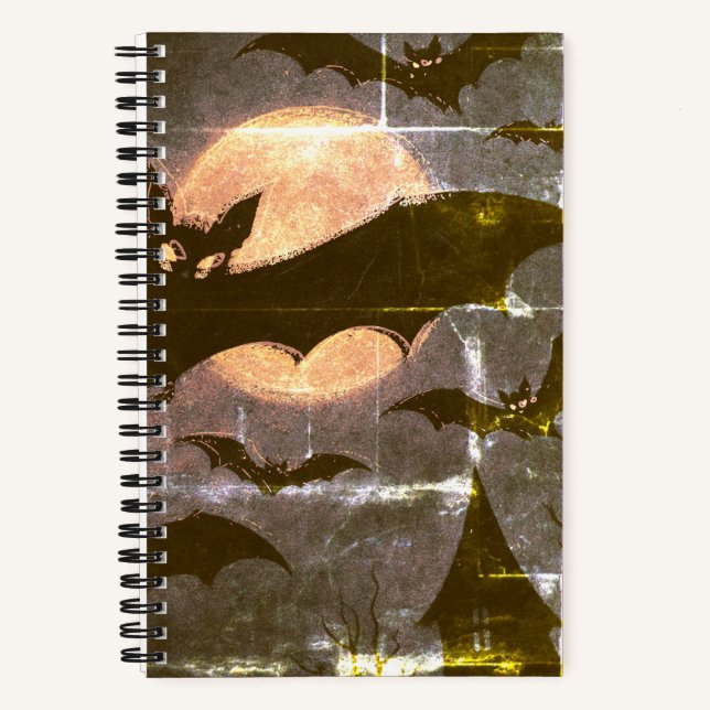 Carnet Halloween chauve-souris (Recto)