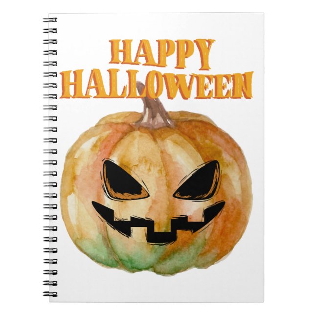 Carnet Halloween - Citrouille (Devant)