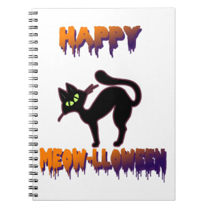 Carnet Halloween Citrouille de Chat Noir