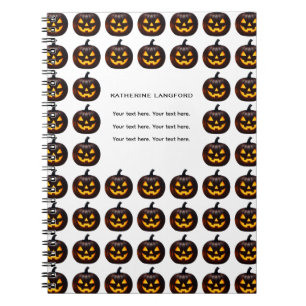 Carnet Halloween Citrouille festif