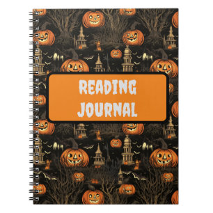 Carnet Halloween Citrouille Motif Dark