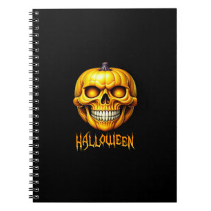 CARNET HALLOWEEN CITROUILLE SKULL