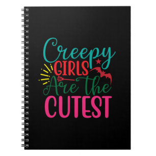 Carnet Halloween Creepy Girls Are The Cutest Birthday