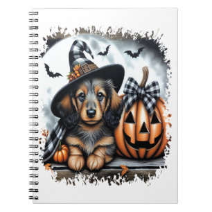 Carnet Halloween Dachshund Chien