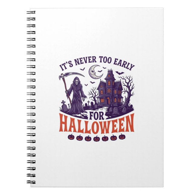 Carnet Halloween de la Faucheuse Maison Hantée Jamais Tro (Devant)