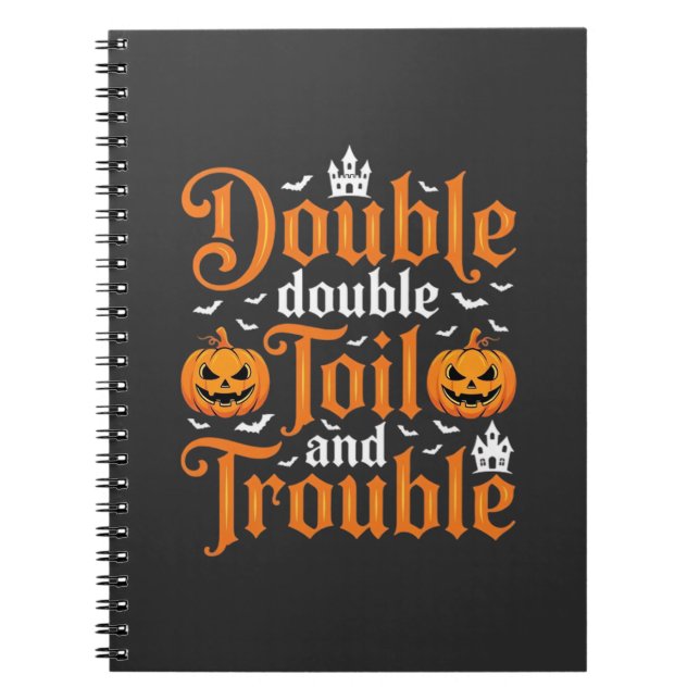 Carnet Halloween Double Double Toil and Trouble_1 (Devant)