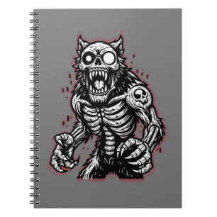 Carnet Halloween effrayant Zombie Werewolf