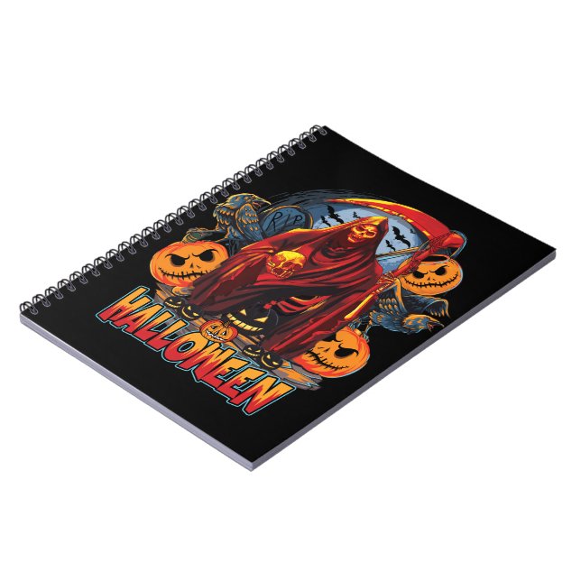 Carnet Halloween Evil skeleton (Côté gauche)