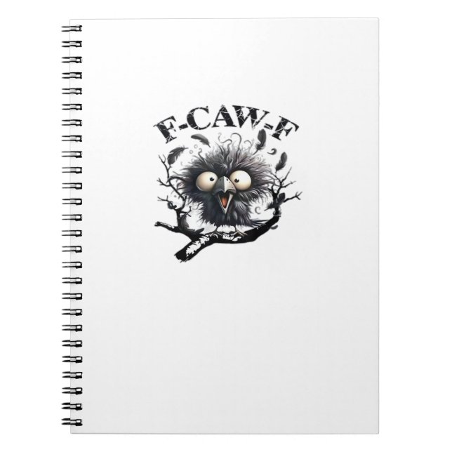 Carnet Halloween F-Caw-F Oiseau Cool Unique (Devant)