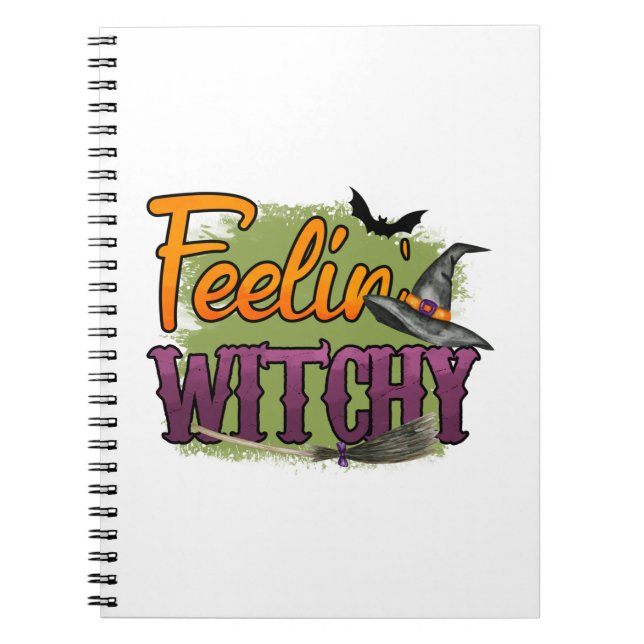 Carnet Halloween Feeling Witchy Birthday (Devant)