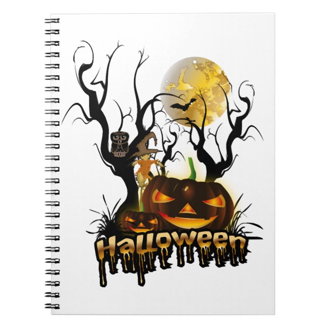 Carnet Halloween funny pompine (Devant)