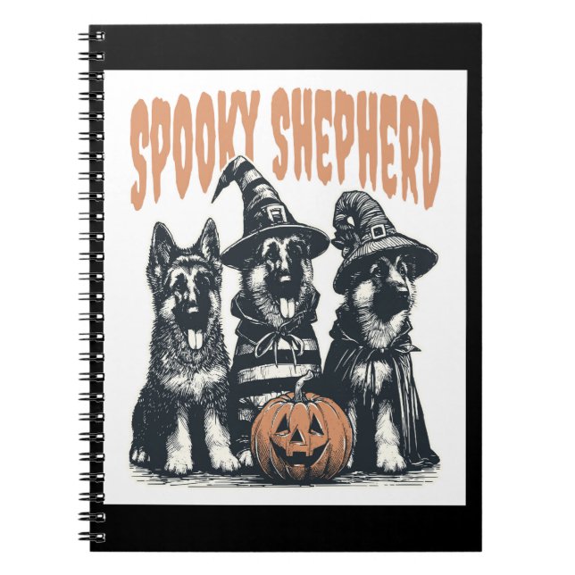 Carnet Halloween German Shepherd.jpg (Devant)