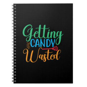 Carnet Halloween Getting Candy Wasted Birthday
