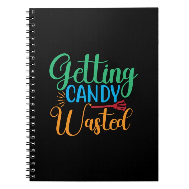 Carnet Halloween Getting Candy Wasted Birthday (Devant)