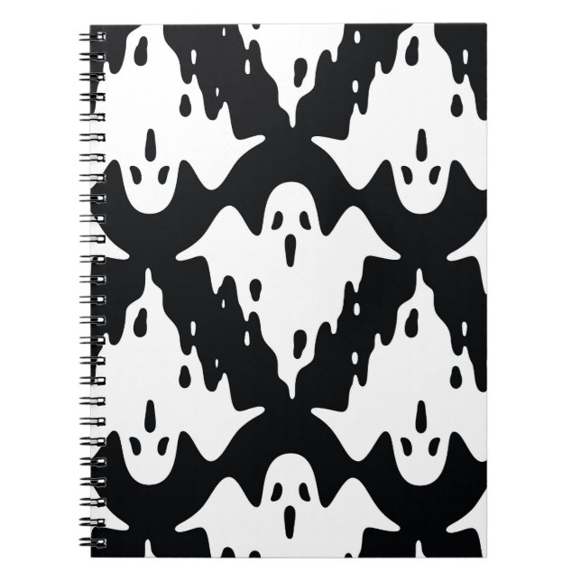 Carnet Halloween Ghost Éffrayant Motif sans couture (Devant)