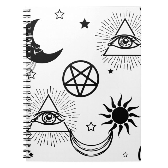 Carnet halloween illuminati eye (Devant)