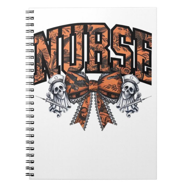 Carnet Halloween Infirmière Scary Coquette Bow Classic T- (Devant)