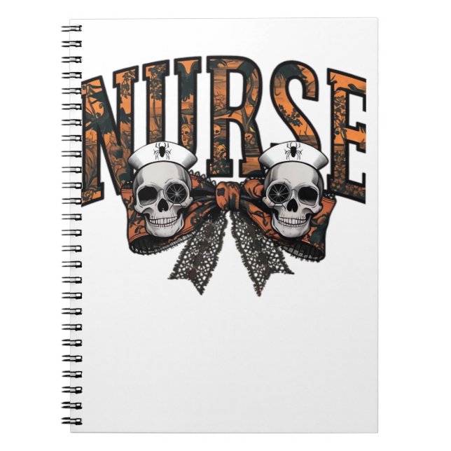 Carnet Halloween Infirmière Scary Coquette Bow Classic T- (Devant)