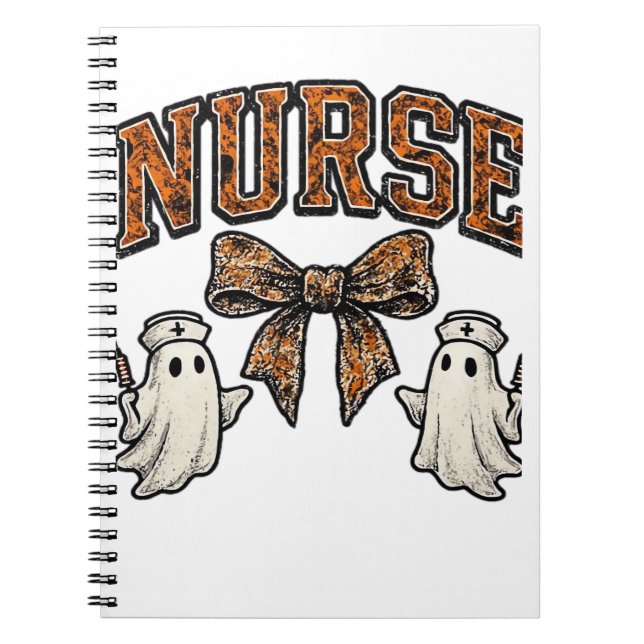Carnet Halloween Infirmière Scary Coquette Bow Classic T- (Devant)