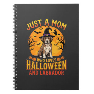 Carnet Halloween Labrador Maman Sorcière Chien Design_1