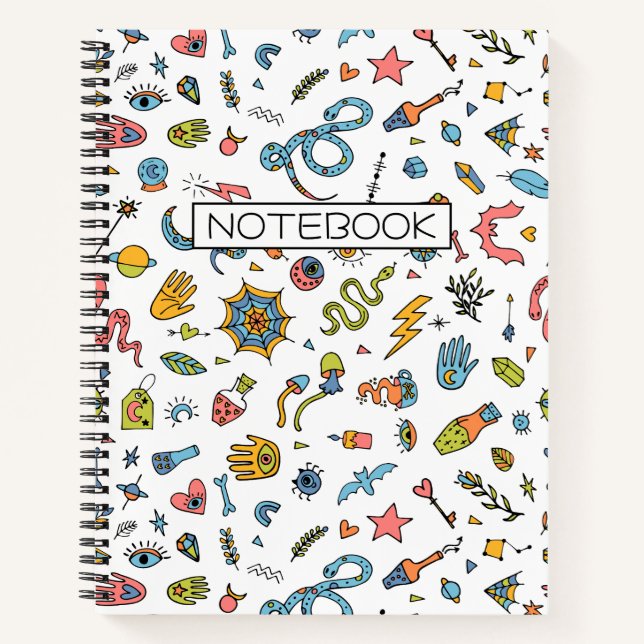 Carnet Halloween magique éffrayante (Devant)