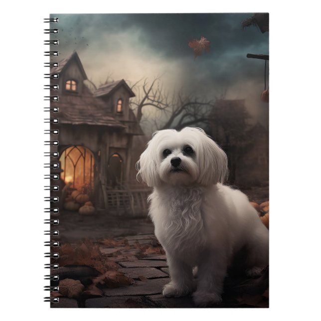 Carnet Halloween maltais effrayant (Devant)