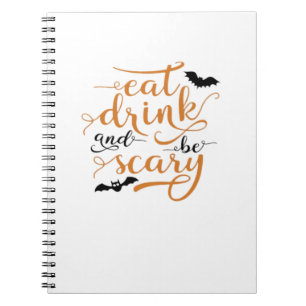 Carnet Halloween Manger Boire Et Être Effrayant Créatif D