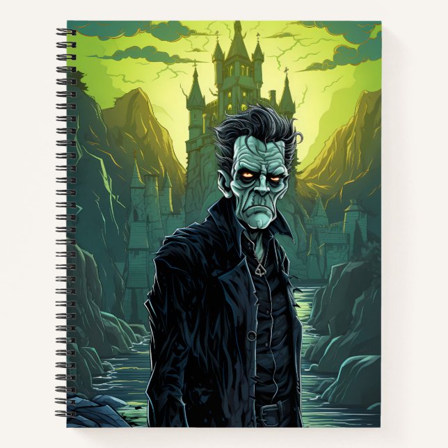 Carnet Halloween monstre de Frankenstein (Devant)
