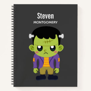 Carnet Halloween monstre Frankenstein Green