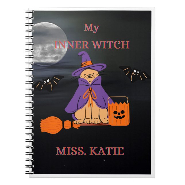 Carnet Halloween notebook for intuitive women (Devant)