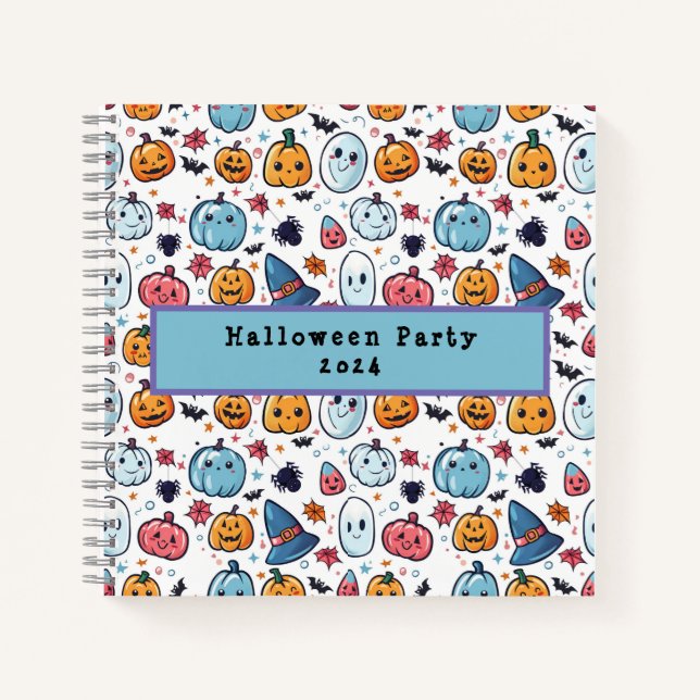 Carnet Halloween Party Planning personnalisé (Devant)