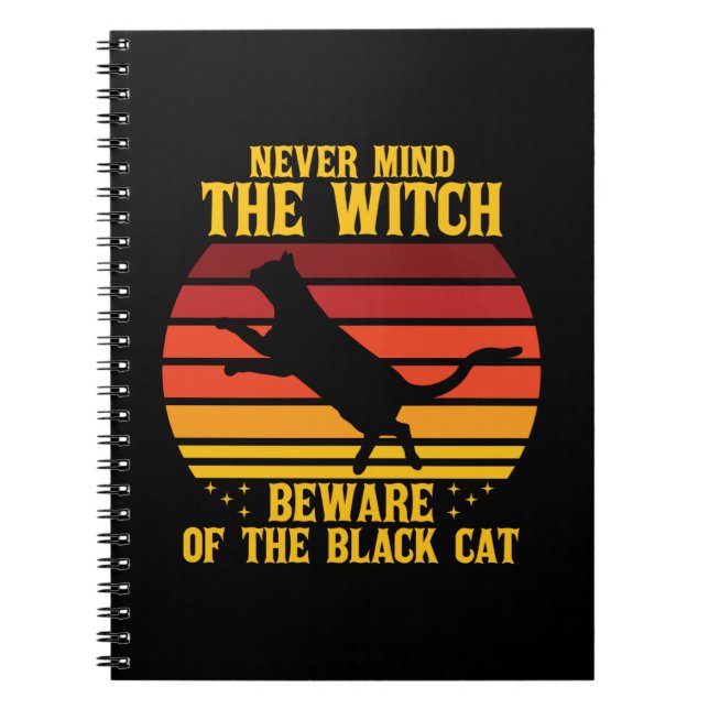 Carnet Halloween Peu importe la sorcière Méfiez-vous du c (Devant)