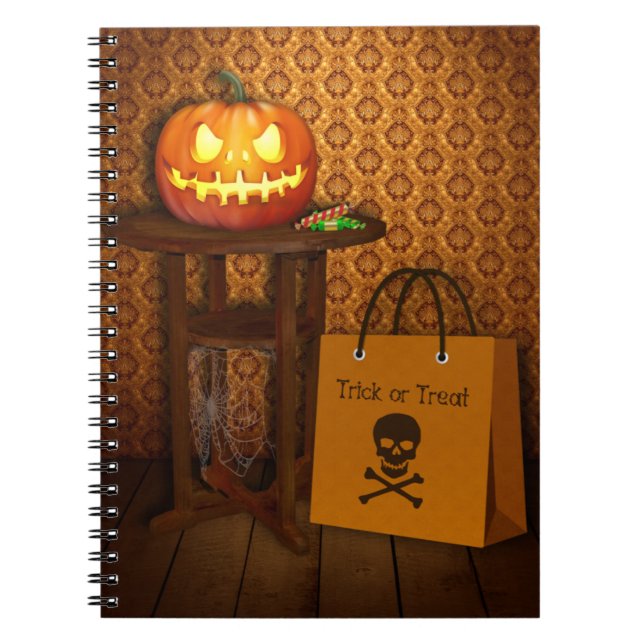 Carnet Halloween Pumpkin Trick or Treat (Devant)