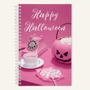 Carnet Halloween rose Jack olantern