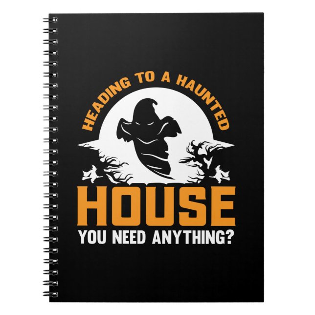 Carnet Halloween Se Dirigeant Vers Une Maison Hantée Anni (Devant)