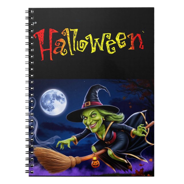 Carnet Halloween/Sorcière (Devant)
