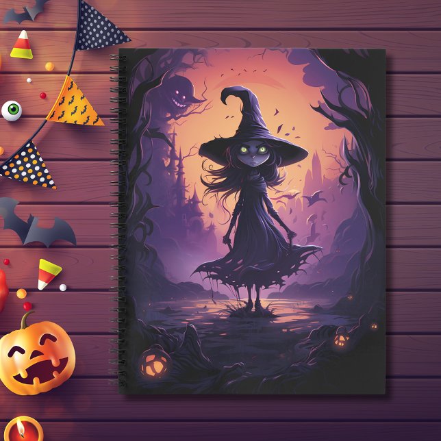 Carnet Halloween sorcière effrayante (Scary Witch Notebook)