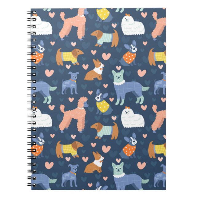 Carnet Halloween Spiders Web : Motif sans couture (Devant)