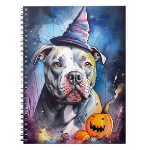 Carnet Halloween Staffordshire Américain Avec Citrouilles