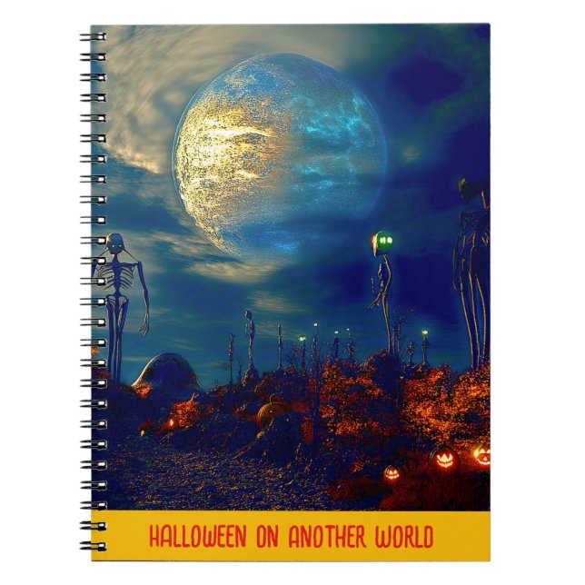 Carnet Halloween sur un autre Monde (Devant)
