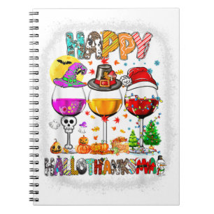 Carnet Halloween Thanksgiving Noël Joyeux Hallomerci