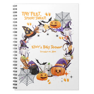 Carnet Halloween Tiny Feet, Baby shower sucré Éffrayant
