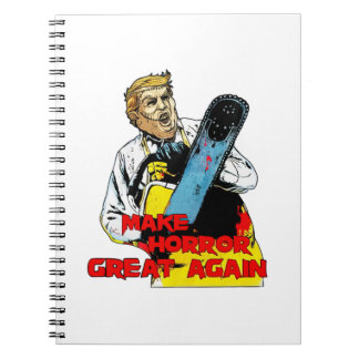 Carnet Halloween Trump Mash up Leatherface Make Horreur G