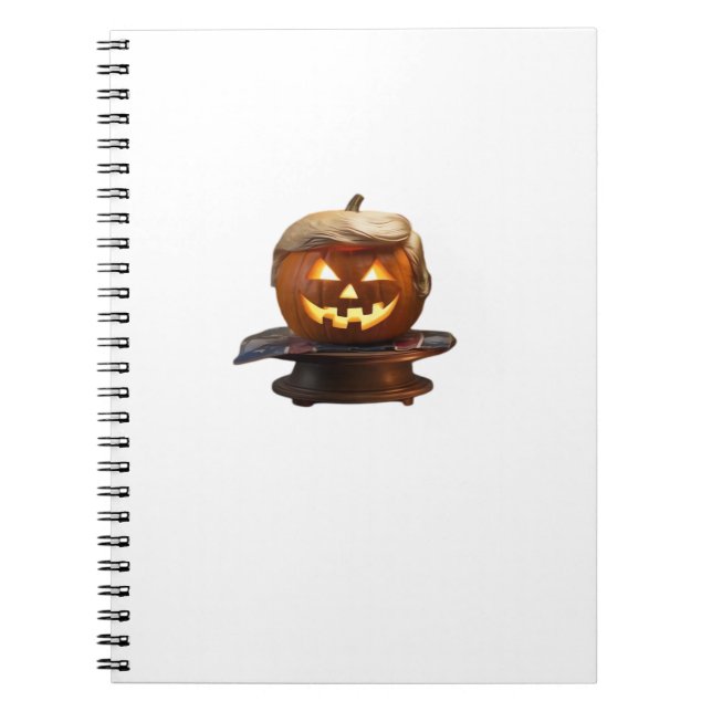 Carnet Halloween, Trumpkin Citrouille, Rendre Halloween g (Devant)